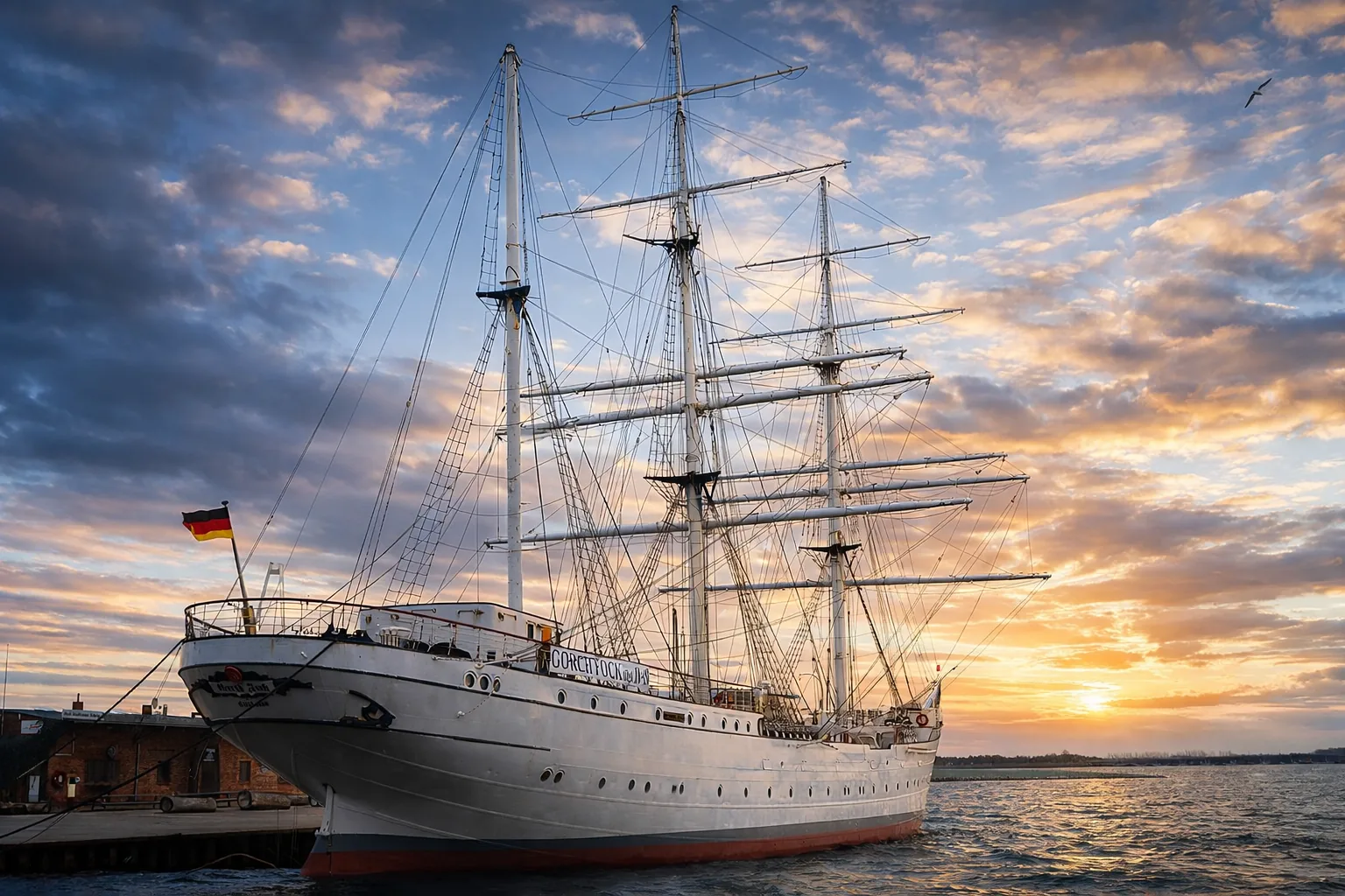 Schiff vor der Bildbearbeitung