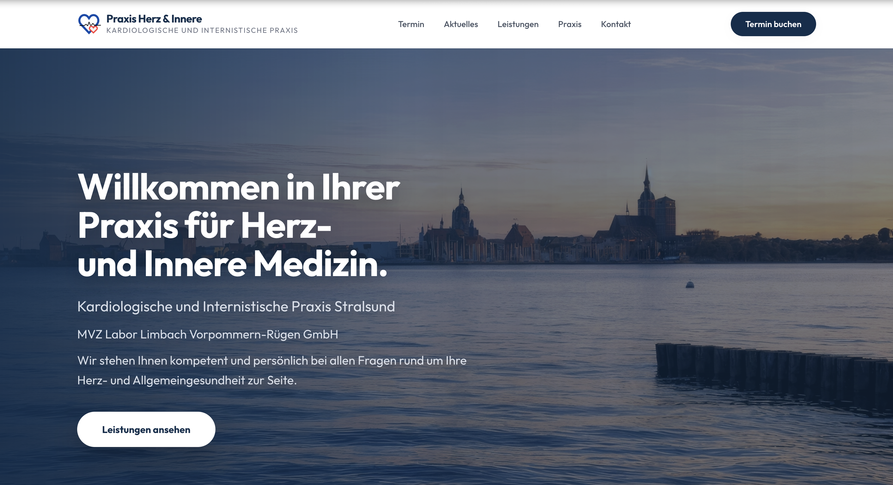 Praxiswebsite Kardiologie Stralsund